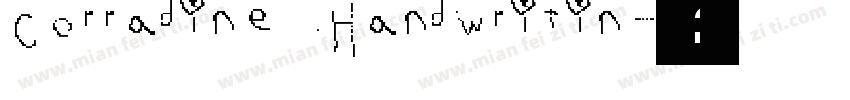 Corradine Handwritin字体转换